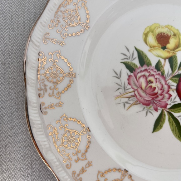 Alfred Meakin "Beauty" dinner plate, 22K gold decorated, vintage. - Picture 2 of 14